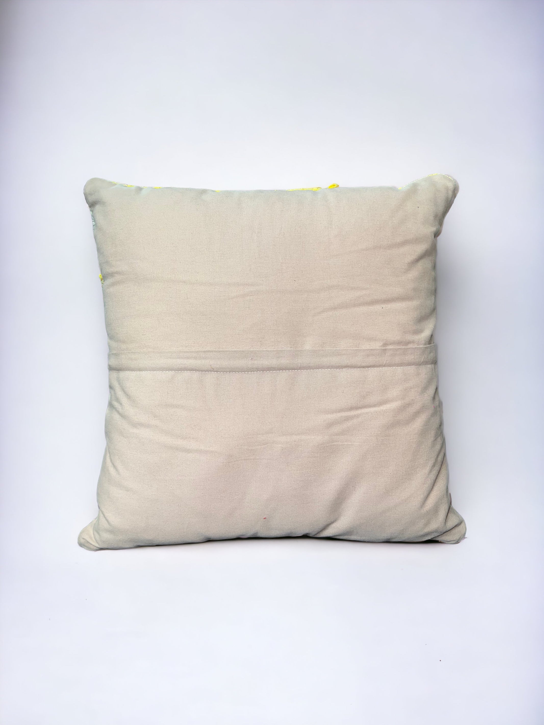 Neon Yellow Turkish Killim Pillow