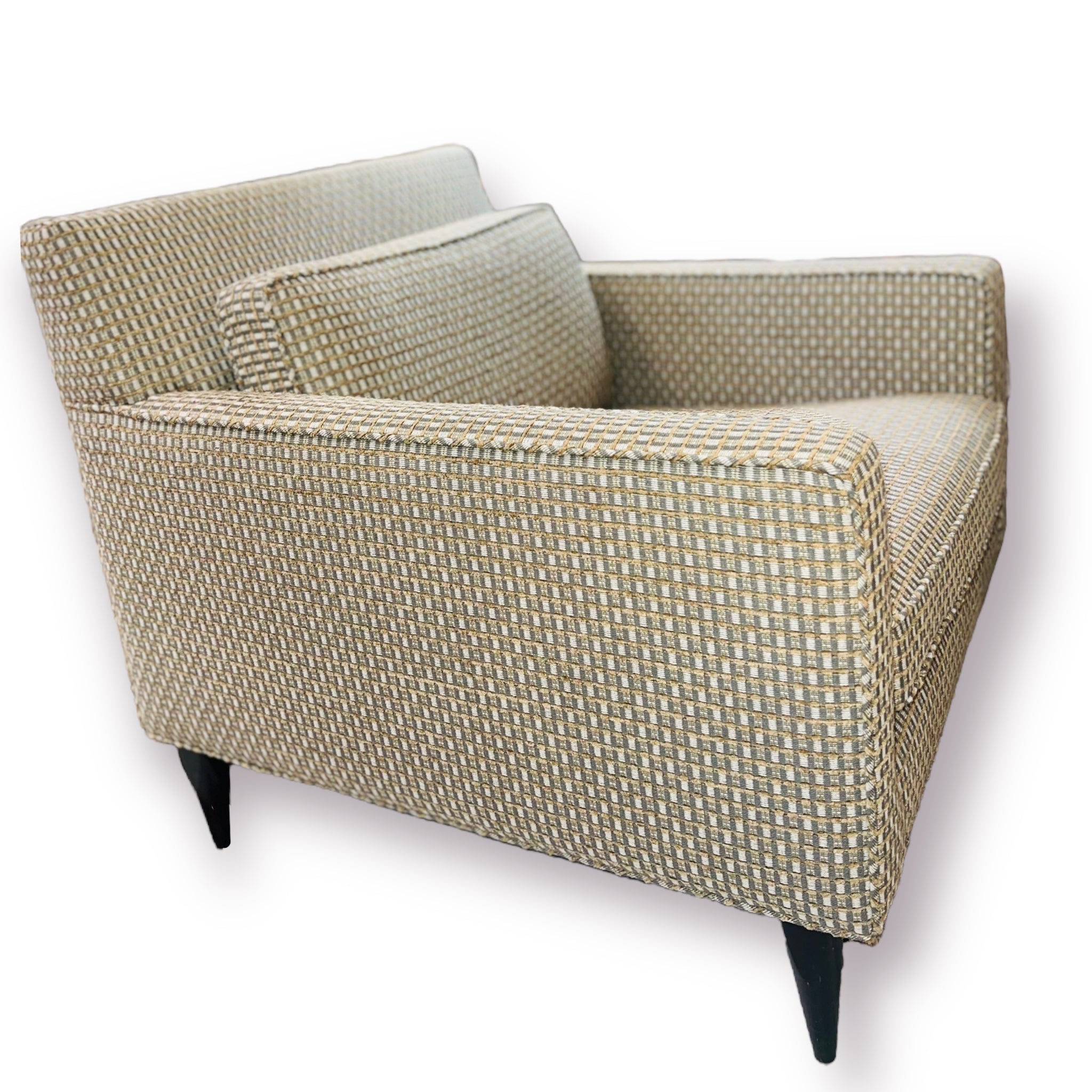 Square Arm Chairs (Newly Reupholstered)