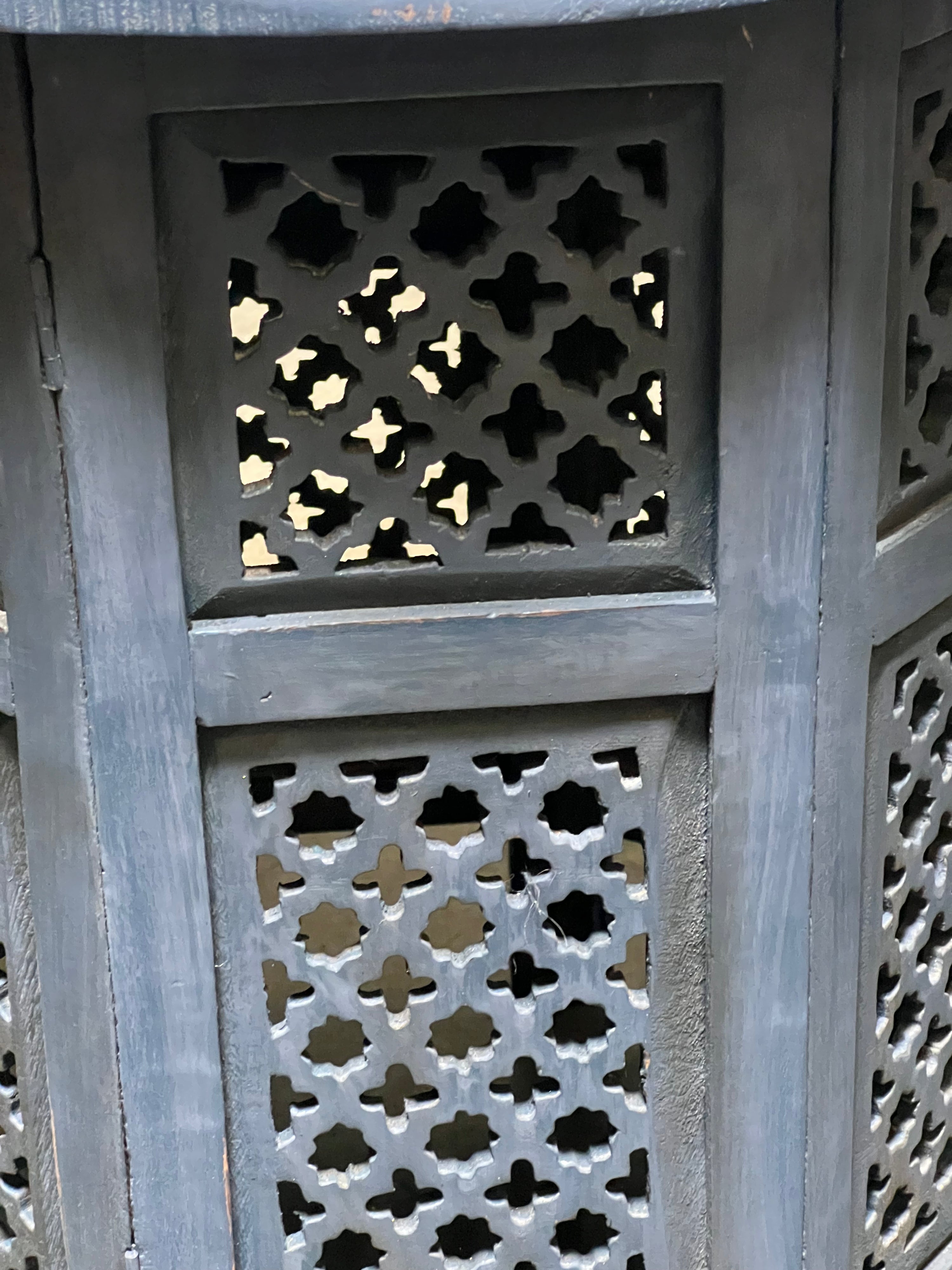 Indian Wood Carved Side Table