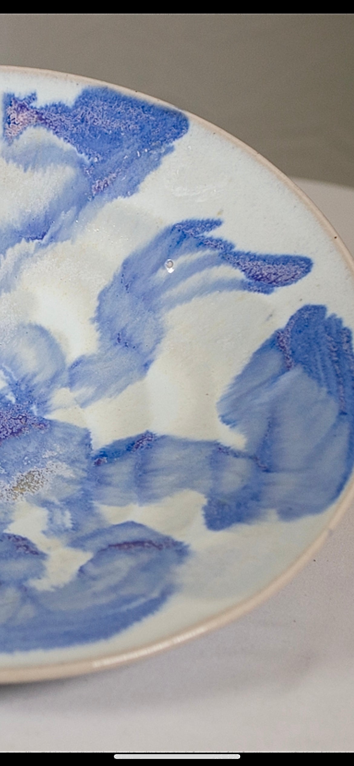 Blue and White Glaze Plate