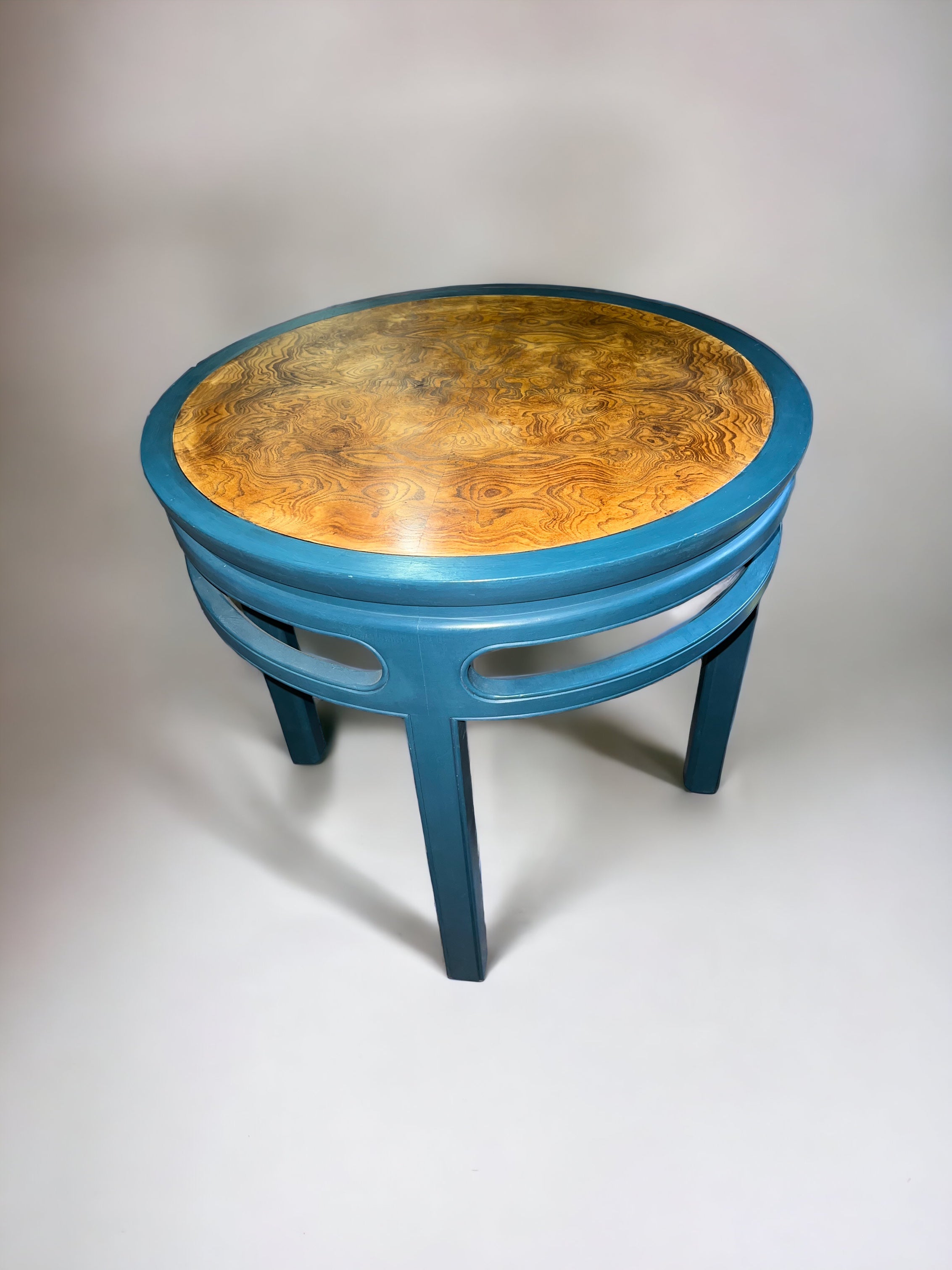 Baker Teal Side Tables (Pair)