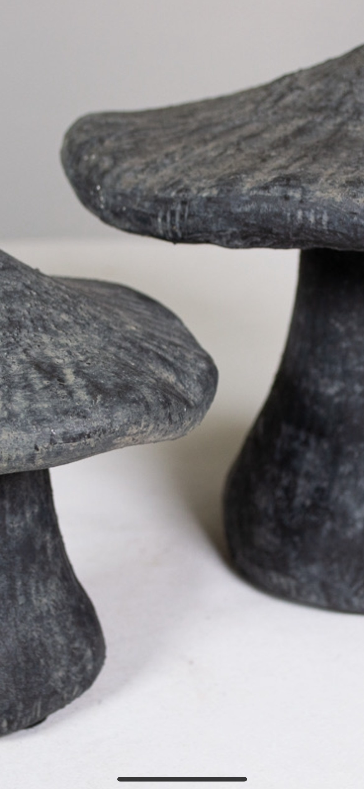 Trippy Studio Pottery Mushroom Sculptures (Pair)